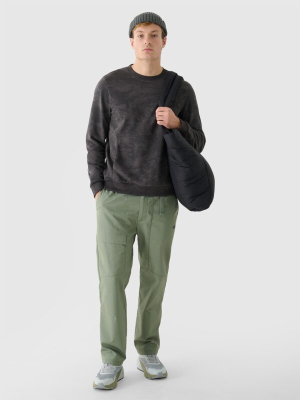 4F Bluza dresowa nierozpinana bez kaptura męska - szara