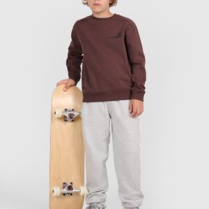 4F Bluza dresowa nierozpinana bez kaptura chłopięca - brązowa 152 (11-12 lat)