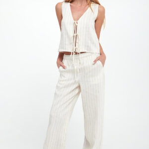 Top damski lniany Isolana MARELLA SPORT