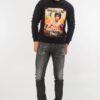 DSQUARED2 Czarna bluza męska z brucem lee