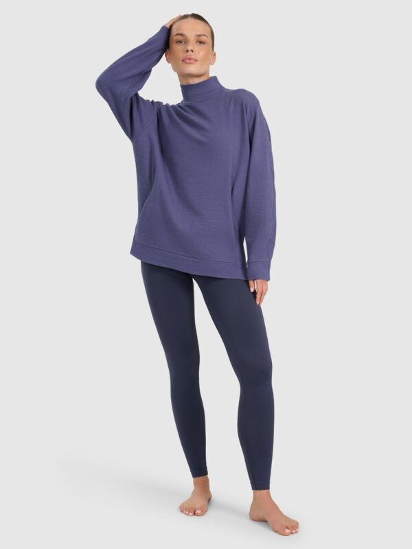 4F Bluza dresowa do jogi i pilatesu damska - granatowa