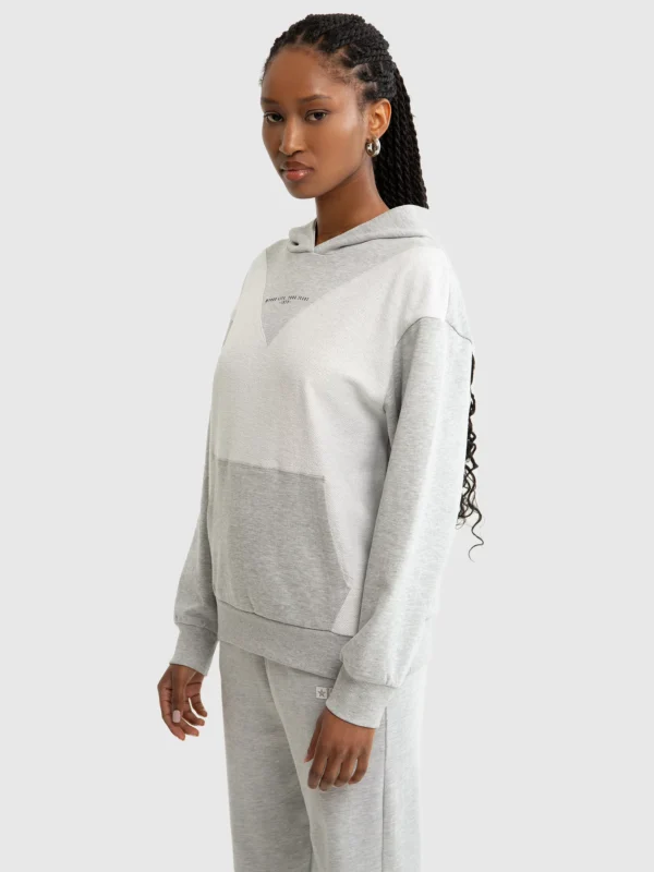 Bluza damska z kapturem szara Kaitlyn 901