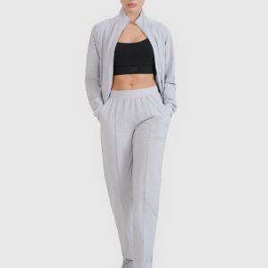 4F Bluza treningowa regular szybkoschnąca damska - szara