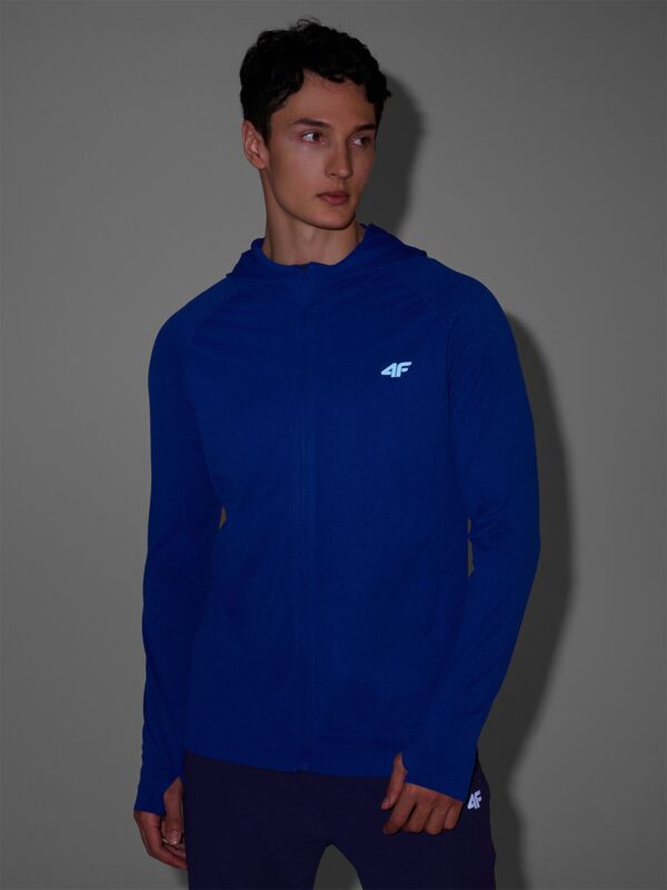 4F Bluza do biegania w terenie szybkoschnąca męska - niebieska