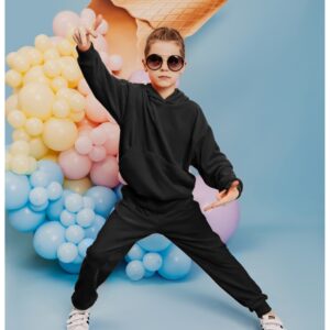 Welurowy dres dziecięcy TIMON - czarny