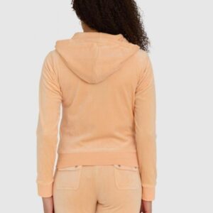 JUICY COUTURE Klasyczna welurowa rozpinana bluza damska dresowa robertson