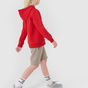 4F Bluza dresowa rozpinana z kapturem chłopięca - czerwona 134 (8-9 lat)