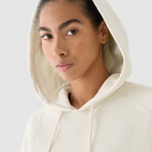 4F Bluza dresowa z kapturem damska 4F x Anna Lewandowska - biała