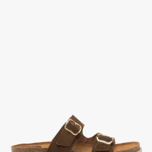 Brązowe klapki damskie