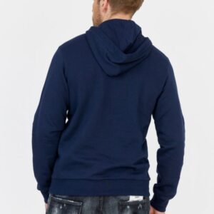 EMPORIO ARMANI Granatowa bluza męska z kapturem i logo