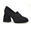 Półbuty Vinceza 20186 czarny zamsz