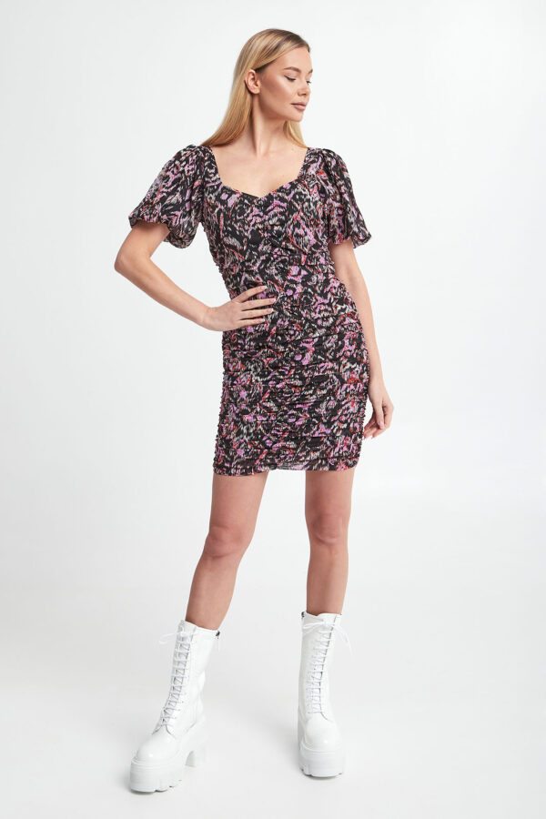 Sukienka ze wzorem NOTES DU NORD