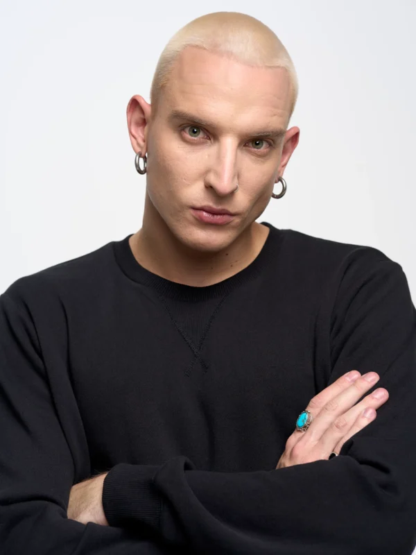 Bluza męska czarna Marltones 906