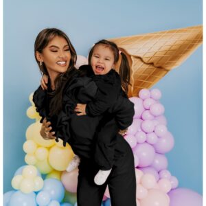 Welurowy dres dziecięcy - WILLY - czarny