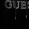 GUESS Czarna damska bluza z cyrkoniami Couture