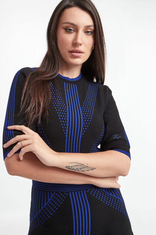 Sukienka dzianinowa KARL LAGERFELD