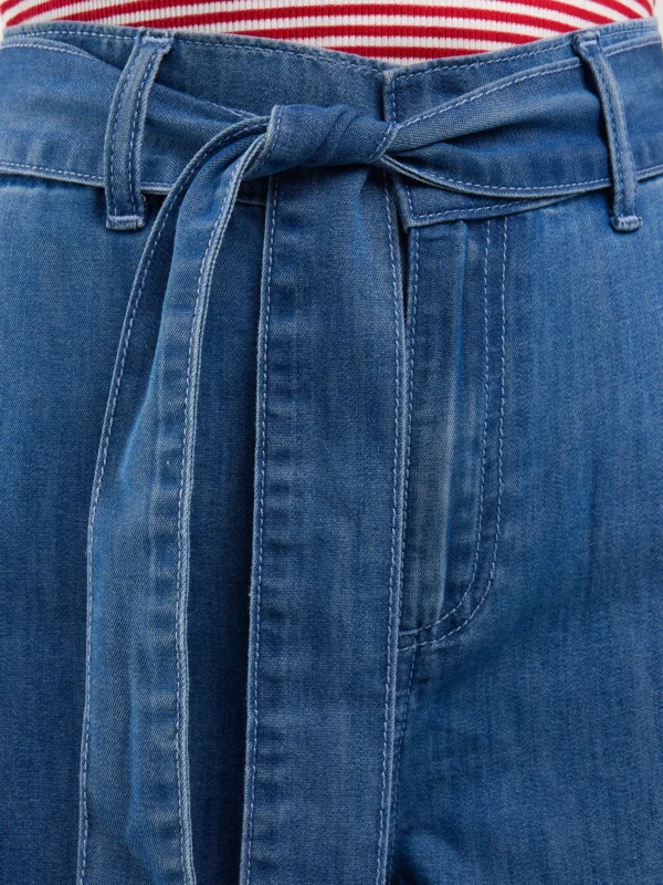 eb619c87173e67c10bd99fe67566d9a07c76898f Jeansy damskie wide z paskiem niebieskie Julii 312