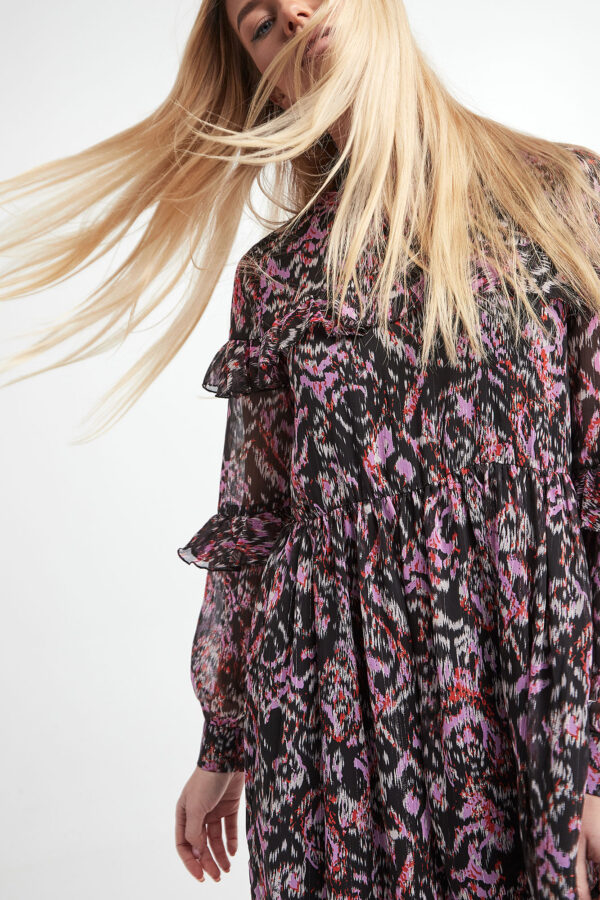 Sukienka ze wzorem NOTES DU NORD