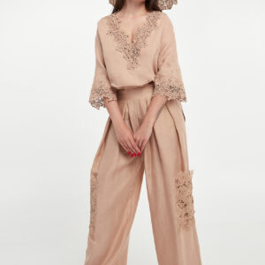 Bluzka damska lniana ERMANNO SCERVINO LIFE