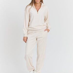 JUICY COUTURE Damska beżowa bluza Pete Pullover Gold