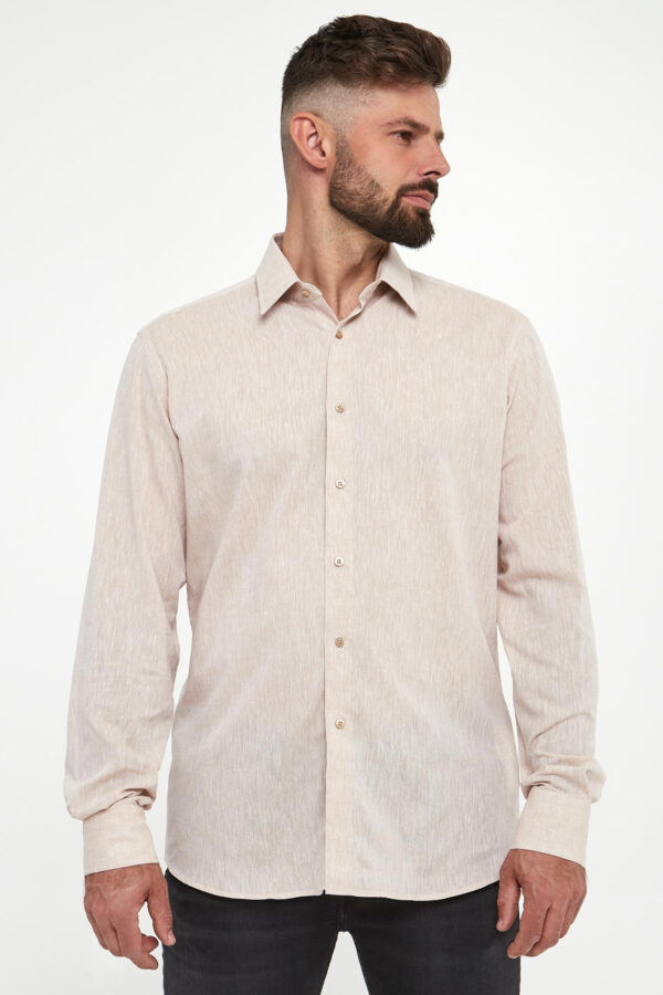 Koszula męska lniana KARL LAGERFELD