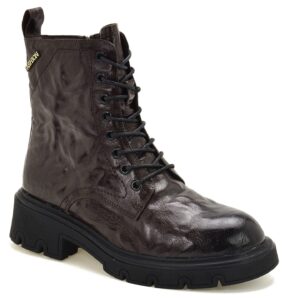 Brązowe skórzane botki damskie Vinceza 86410