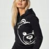 MOSCHINO Czarna damska bluza z kapturem