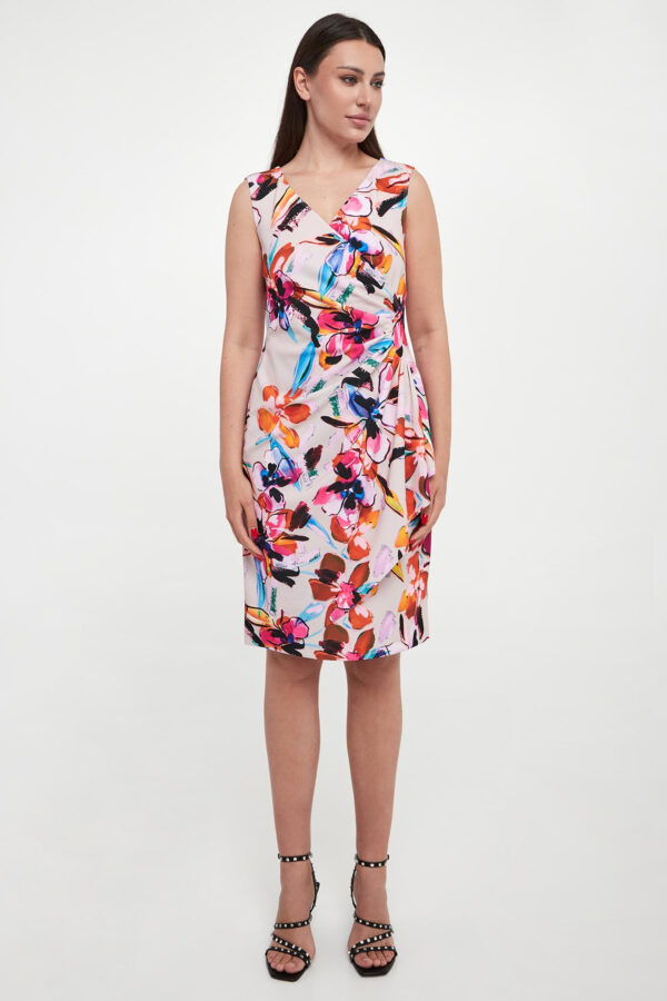 Sukienka wzór w kwiaty JOSEPH RIBKOFF