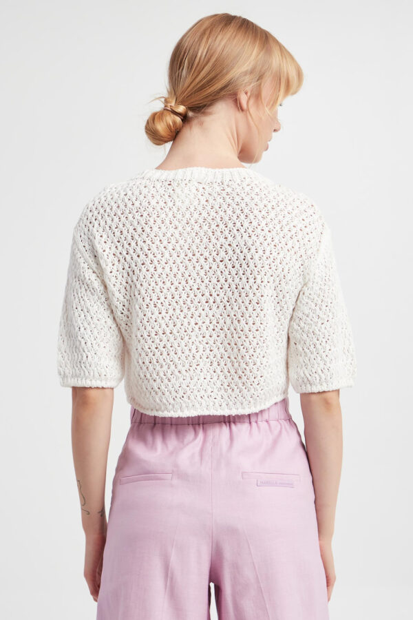 Sweter damski ażurowy Celebre MARELLA MONOCHROME