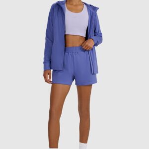 4F Bluza treningowa regular szybkoschnąca damska - granatowa