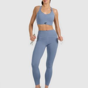 4F Biustonosz treningowy z wysokim wsparciem - szary