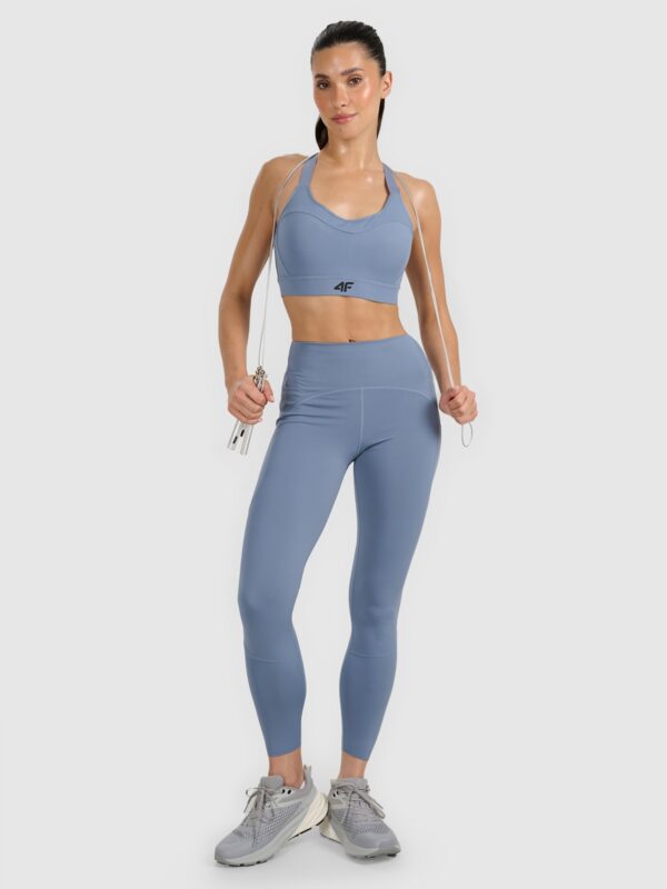 4F Biustonosz treningowy z wysokim wsparciem - szary