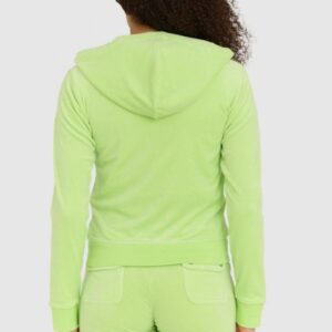 JUICY COUTURE Klasyczna welurowa rozpinana bluza dresowa damska robertson