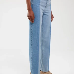 Jeansy damskie dwukolorowe jasnoniebieskie Avril 150