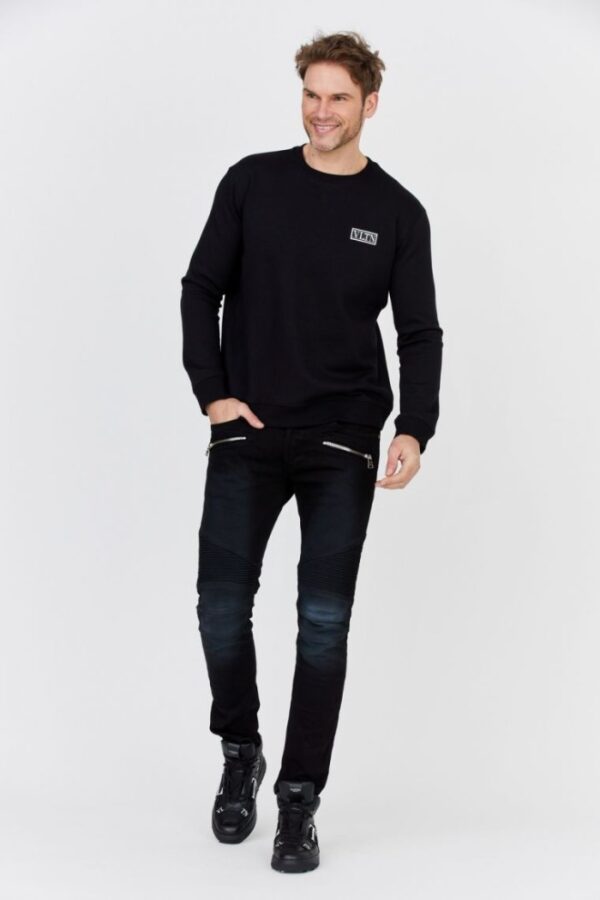 VALENTINO GARAVANI Czarna bluza męska z logo vltn