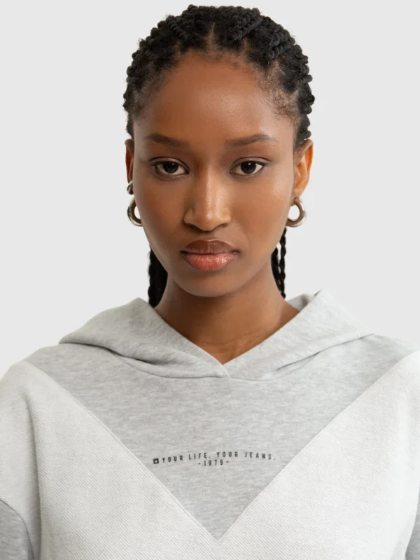 Bluza damska z kapturem szara Kaitlyn 901