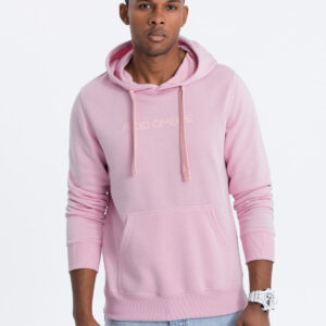 Bluza męska w mocnych kolorach - różowa V5
