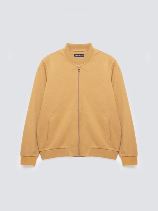 Bluza męska bomber jasnobrązowa Wladorb 803