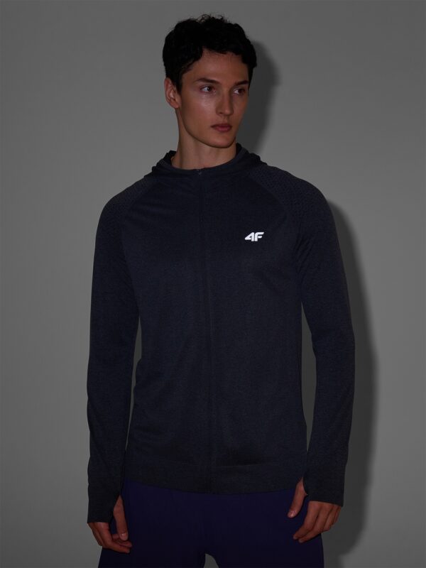 4F Bluza do biegania w terenie szybkoschnąca męska - szara