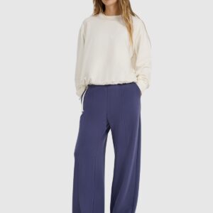 4F Bluza dresowa nierozpinana z modalem damska - biała