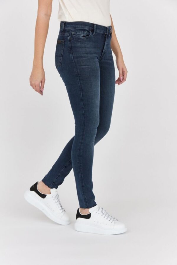 7 FOR ALL MANKIND Niebieskoszare jeansy damskie HW SKINNY SLIM ILLUSION