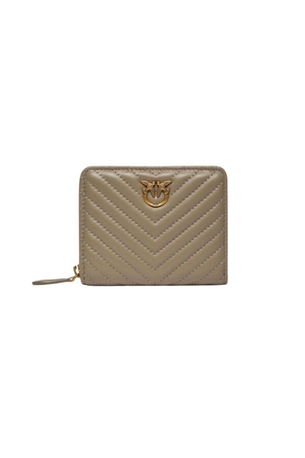 PINKO Beżowy portfel Taylor Zip Around