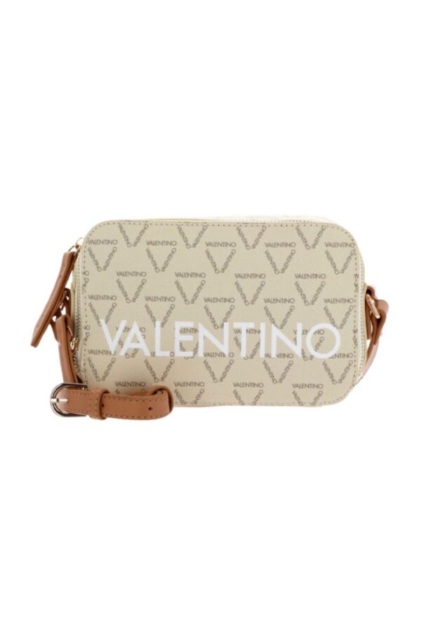 VALENTINO Mała kremowa torebka Liuto Camera Bag