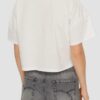 KARL LAGERFELD Biały damski top Hearts Cropped