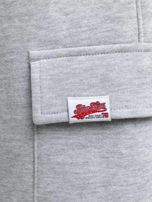 Szorty chłopięce dresowe z kieszeniami cargo szare Viler 901