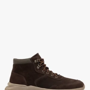 Ciemnobrązowe trzewiki męskie sportowe