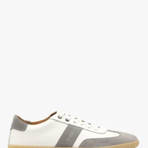 Białe półbuty męskie sznurowane