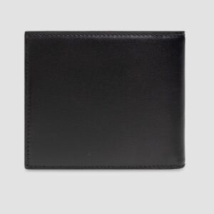 DOLCE & GABBANA Czarny męski portfel skórzany