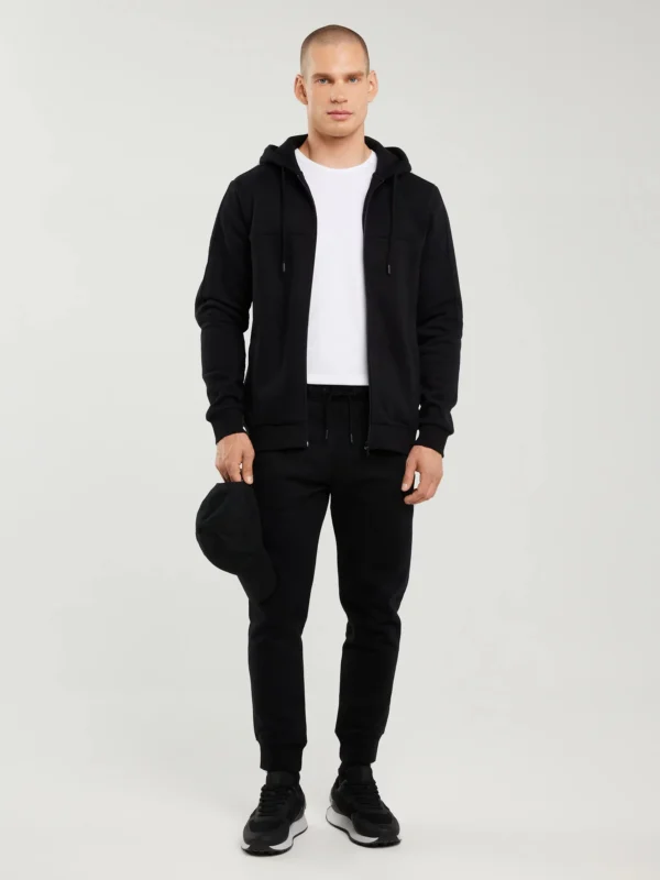 Spodnie męskie dresowe czarne Kersyn 906/ Ajron 906