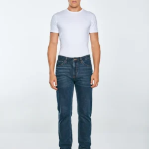 0553ee0dffd8b120c6fd565b513e62b92d1128f0 Jeansy męskie z prostą nogawką granatowe Toros 764